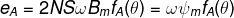 \fn_phv e_{A}=2NS\omega B_{m}f_{A}(\theta )=\omega \psi _{m}f_{A}(\theta )