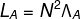 \fn_phv L_{A}=N^{2}\Lambda _{A}